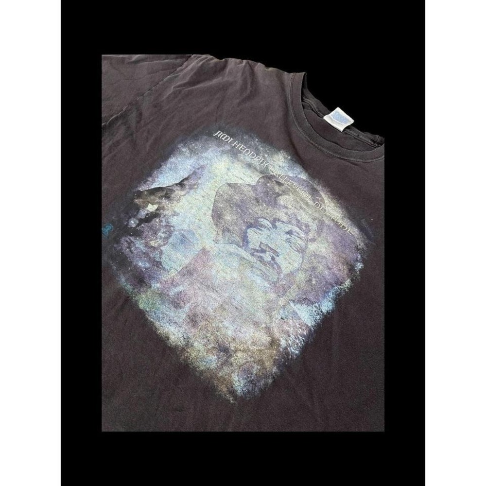 Jimi Hendrix Valleys Of Neptune Men's XXL Black Distressed T-Shirt Hanes Beefy